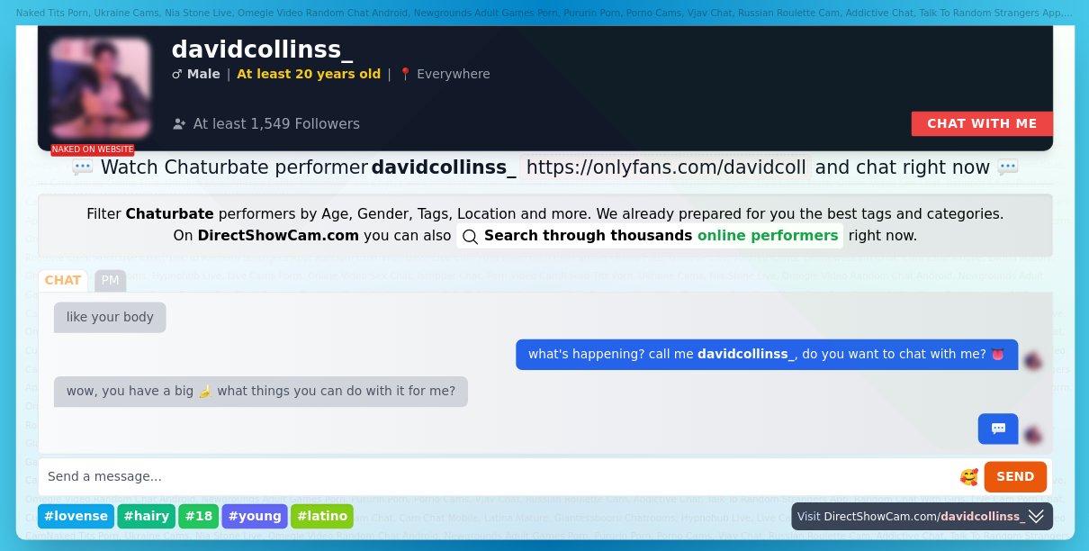 davidcollinss_ chaturbate live webcam chat