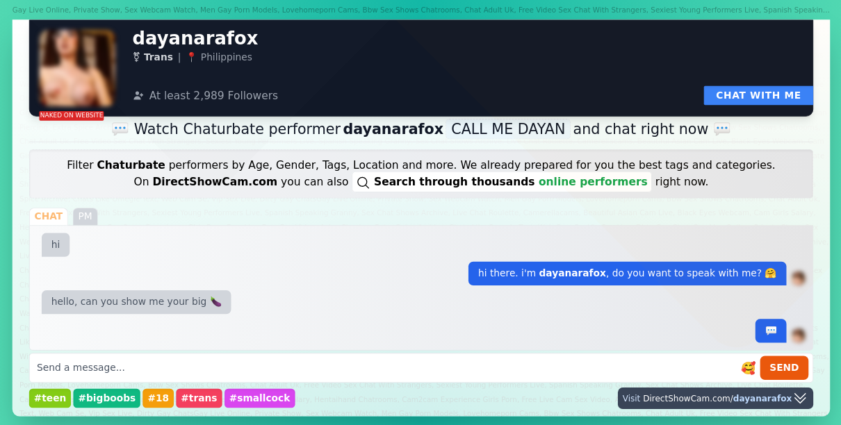 dayanarafox chaturbate live webcam chat