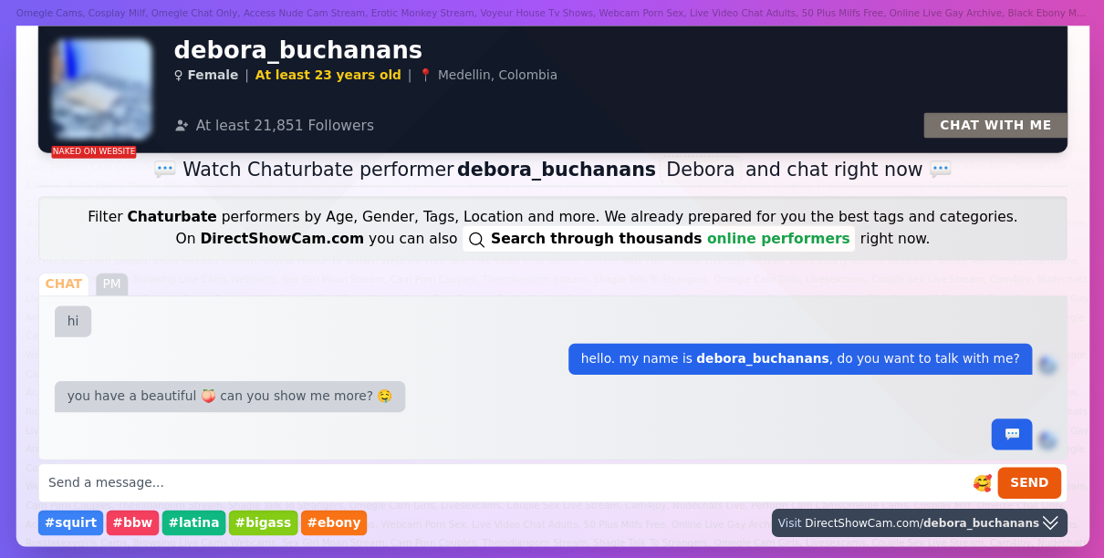 debora_buchanans chaturbate live webcam chat