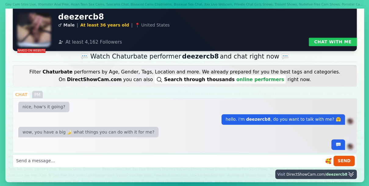 deezercb8 chaturbate live webcam chat