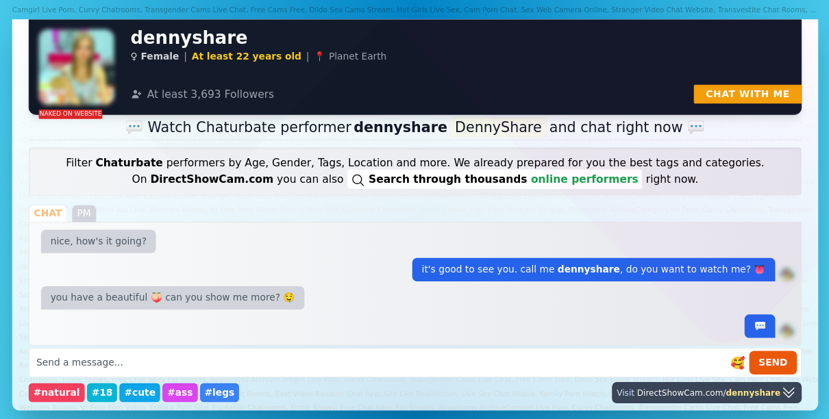 dennyshare chaturbate live webcam chat