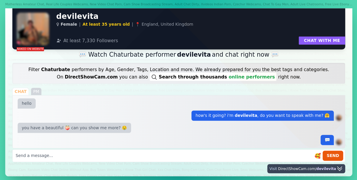 devilevita chaturbate live webcam chat