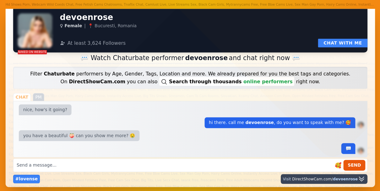 devoenrose chaturbate live webcam chat