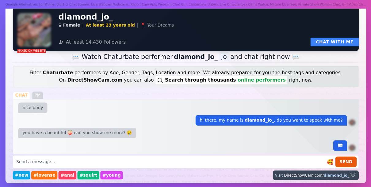 diamond_jo_ chaturbate live webcam chat