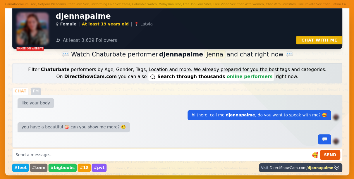 djennapalme chaturbate live webcam chat