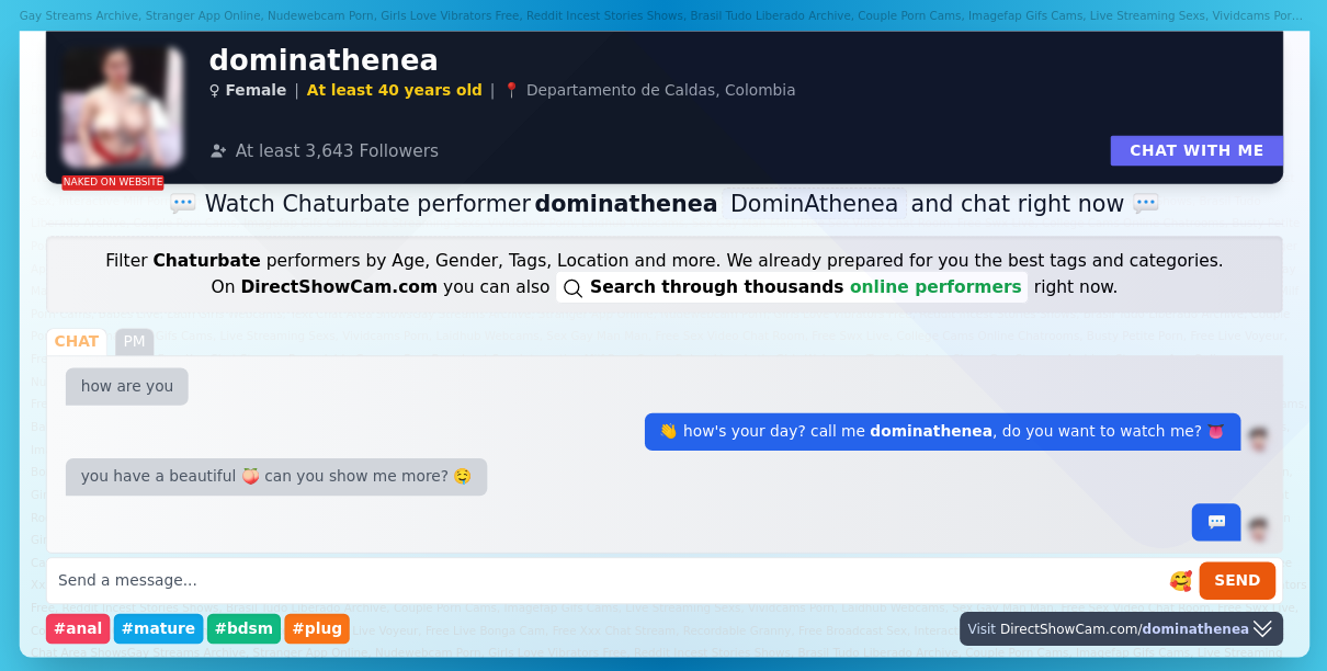 dominathenea chaturbate live webcam chat