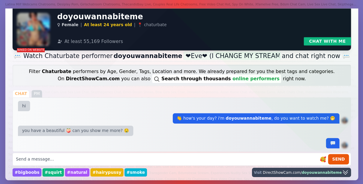 doyouwannabiteme chaturbate live webcam chat