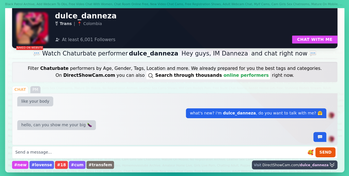 dulce_danneza chaturbate live webcam chat