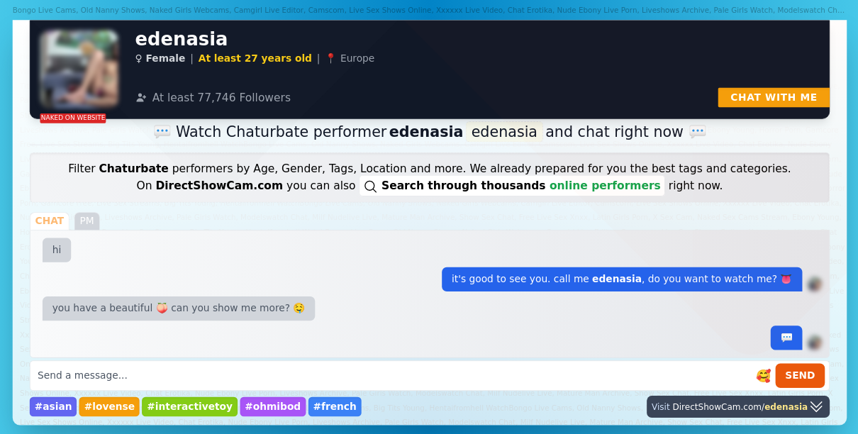 edenasia chaturbate live webcam chat