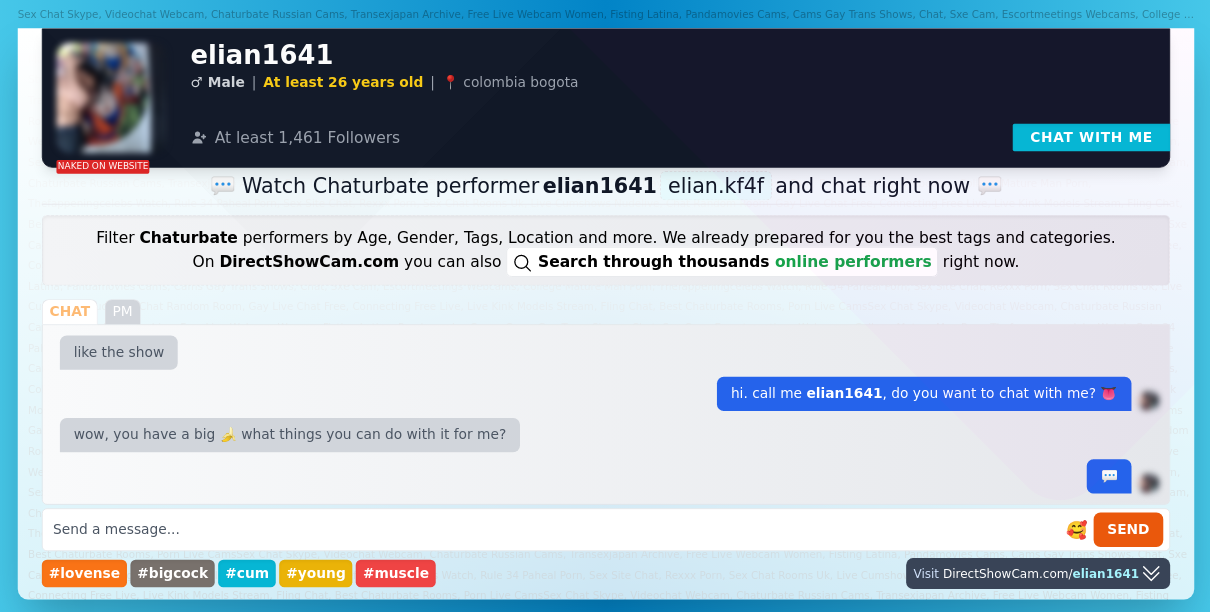 elian1641 chaturbate live webcam chat