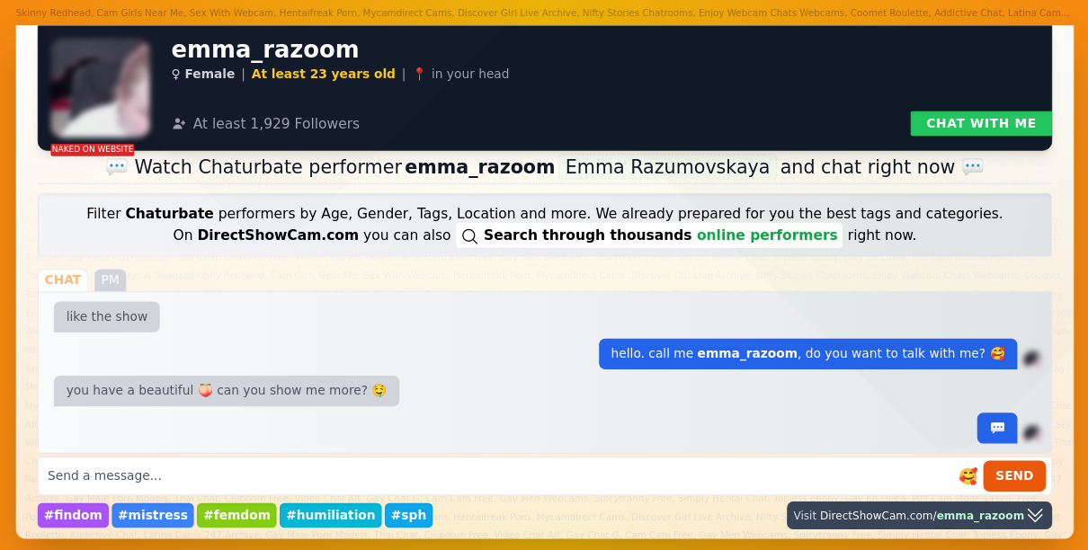 emma_razoom chaturbate live webcam chat