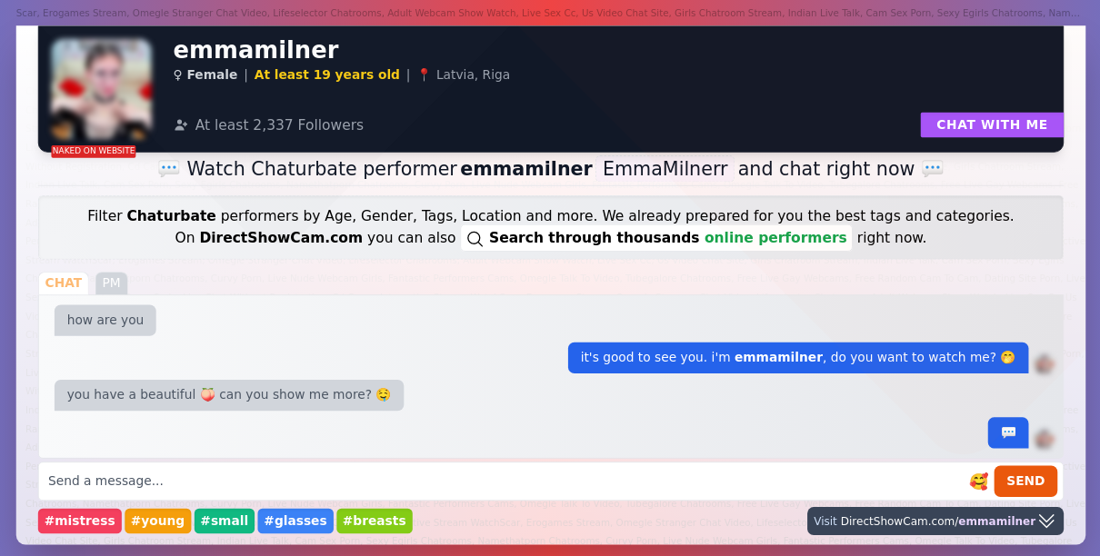 emmamilner chaturbate live webcam chat