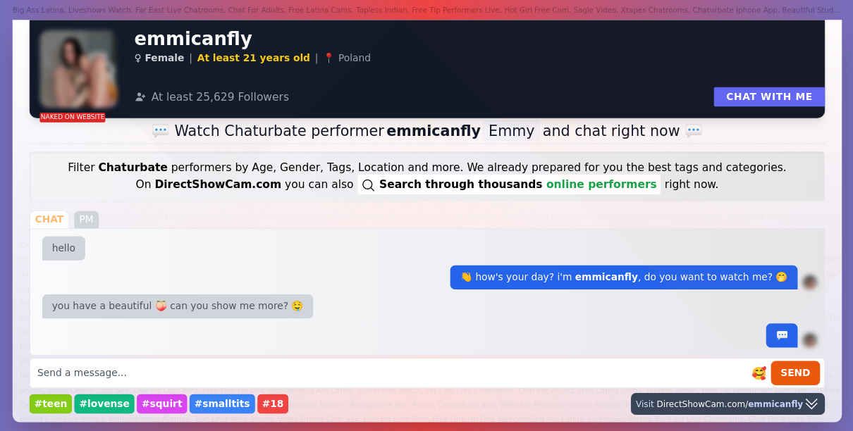 emmicanfly chaturbate live webcam chat