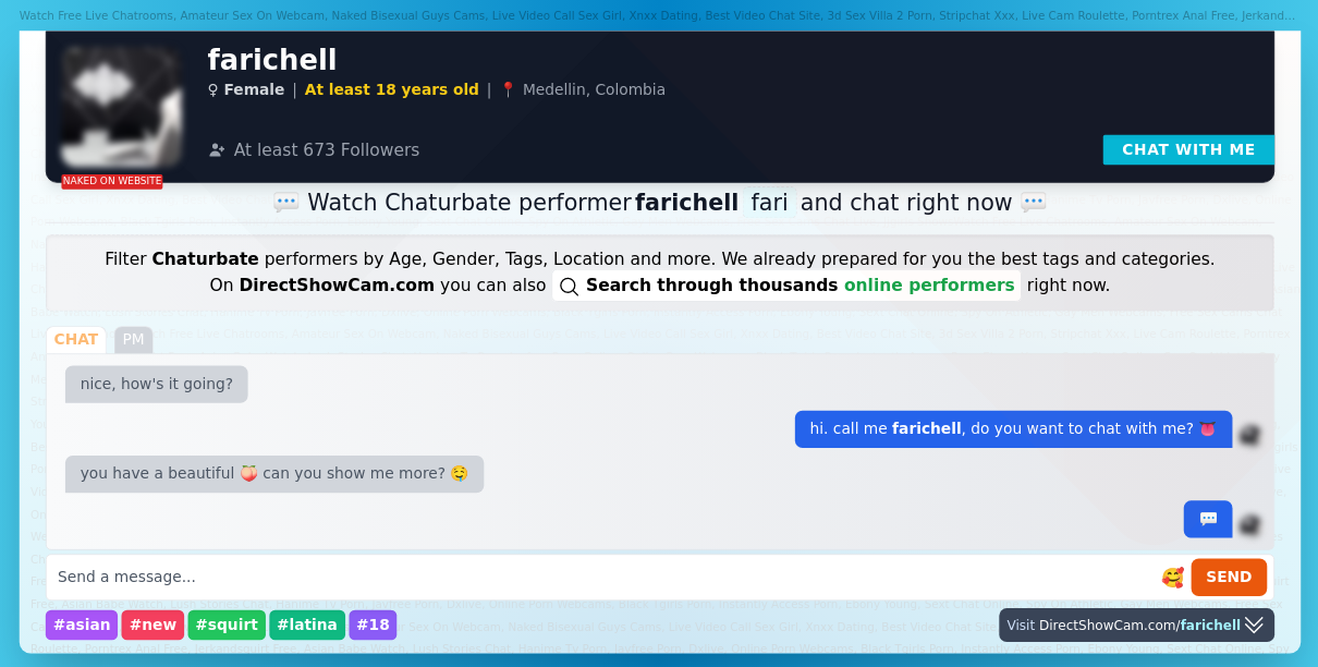 farichell chaturbate live webcam chat