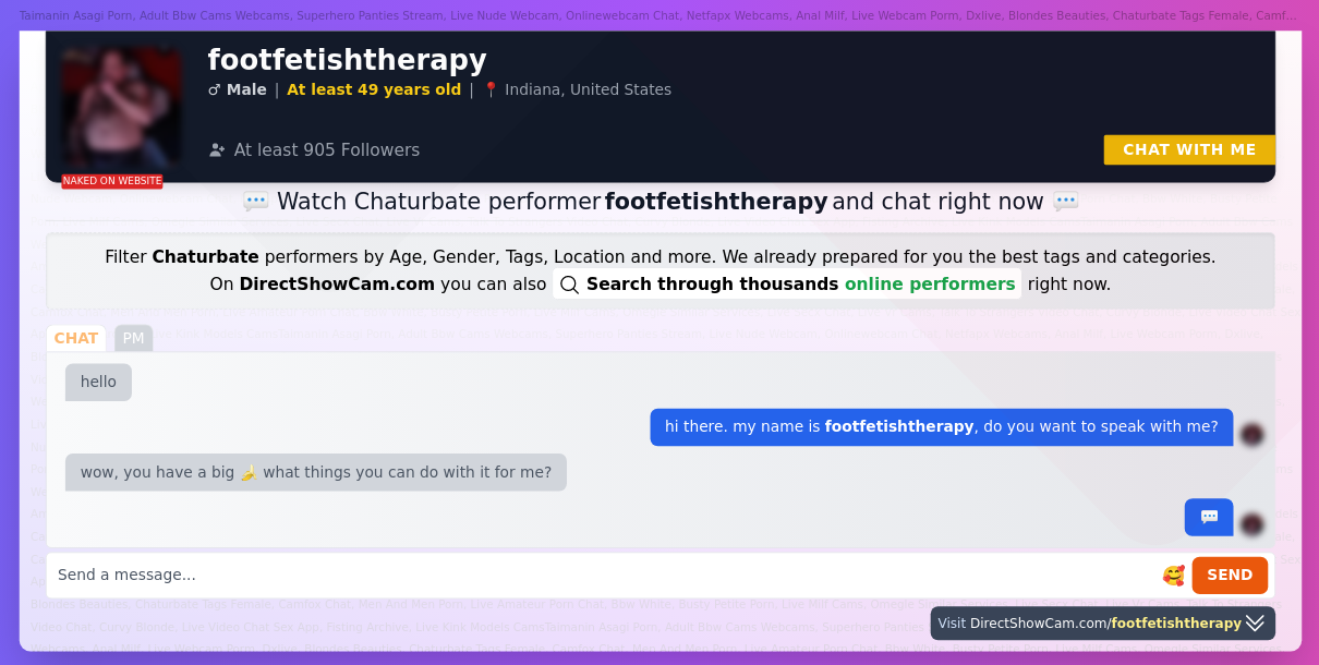 footfetishtherapy chaturbate live webcam chat