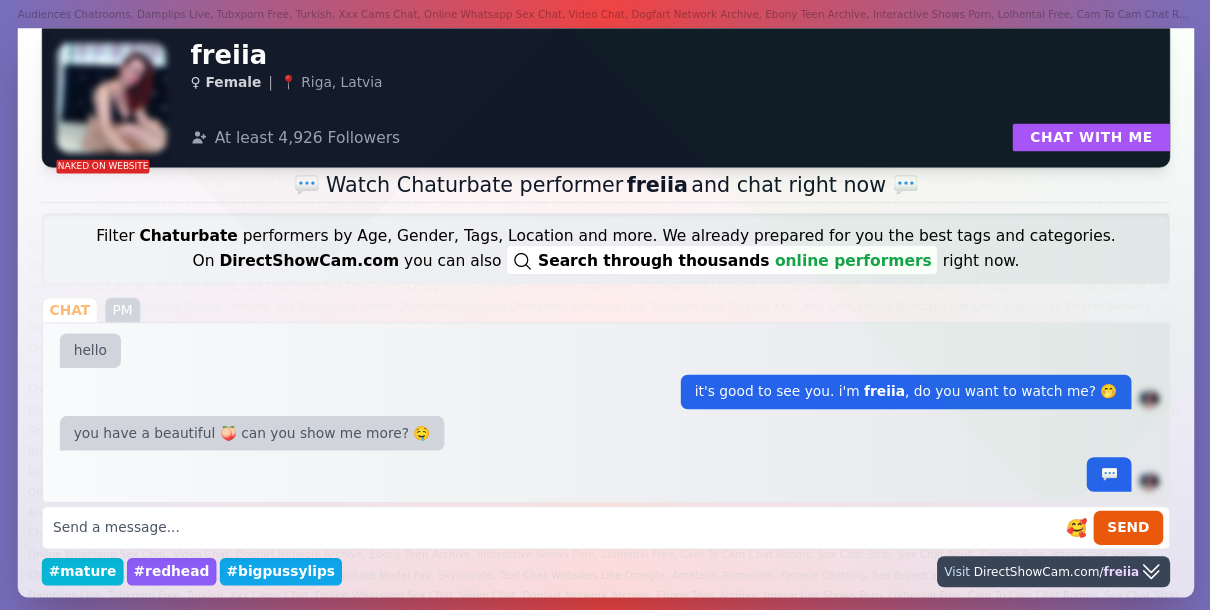 freiia chaturbate live webcam chat