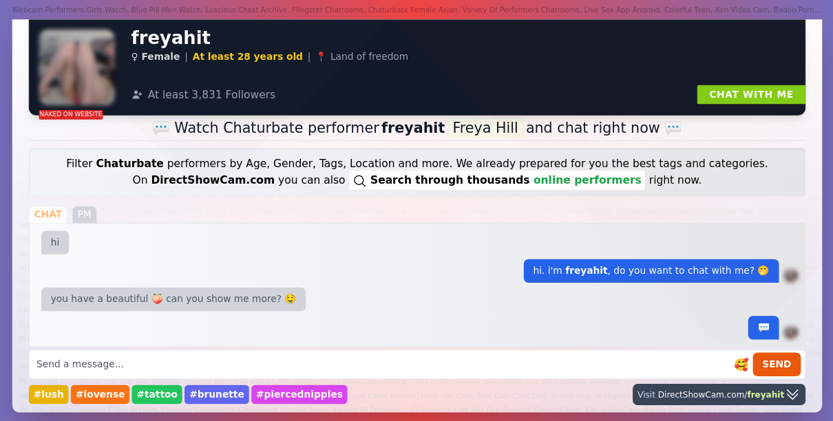 freyahit chaturbate live webcam chat