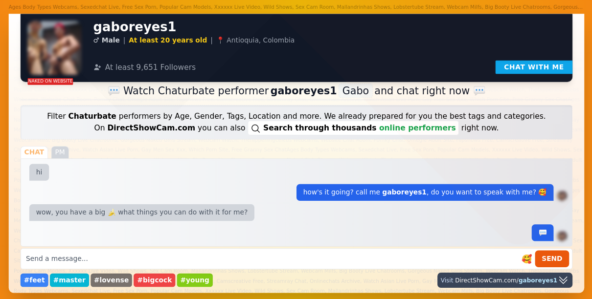 gaboreyes1 chaturbate live webcam chat