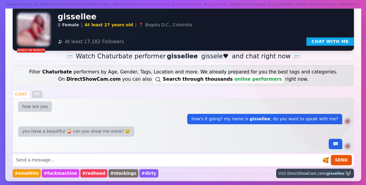 gissellee chaturbate live webcam chat