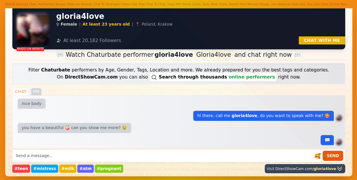 gloria4love chaturbate live webcam chat