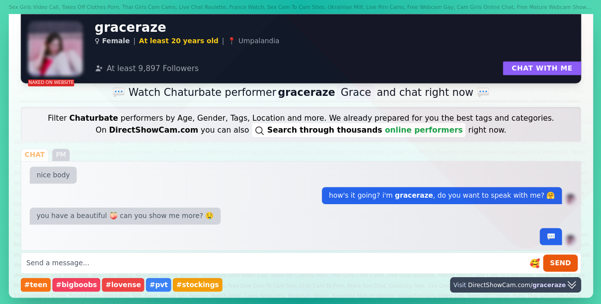 graceraze chaturbate live webcam chat