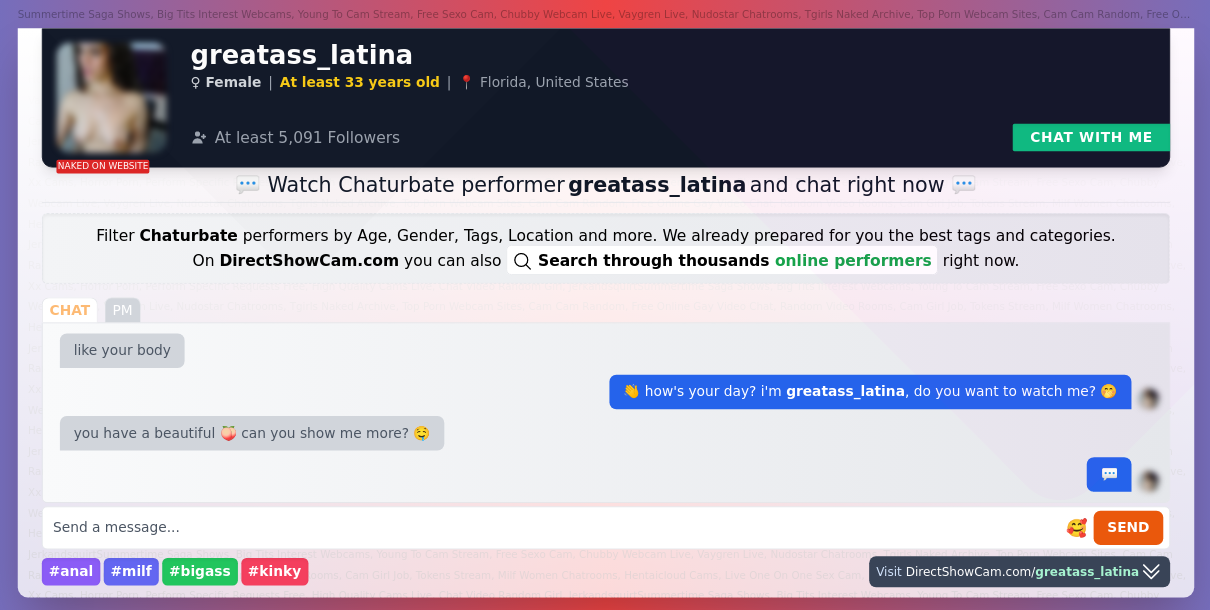 greatass_latina chaturbate live webcam chat