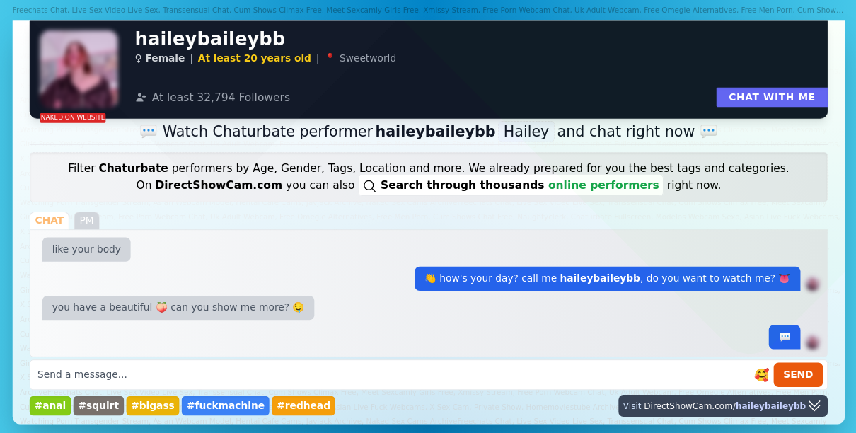 haileybaileybb chaturbate live webcam chat