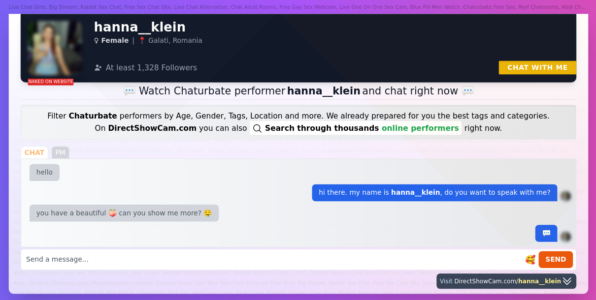 hanna__klein chaturbate live webcam chat