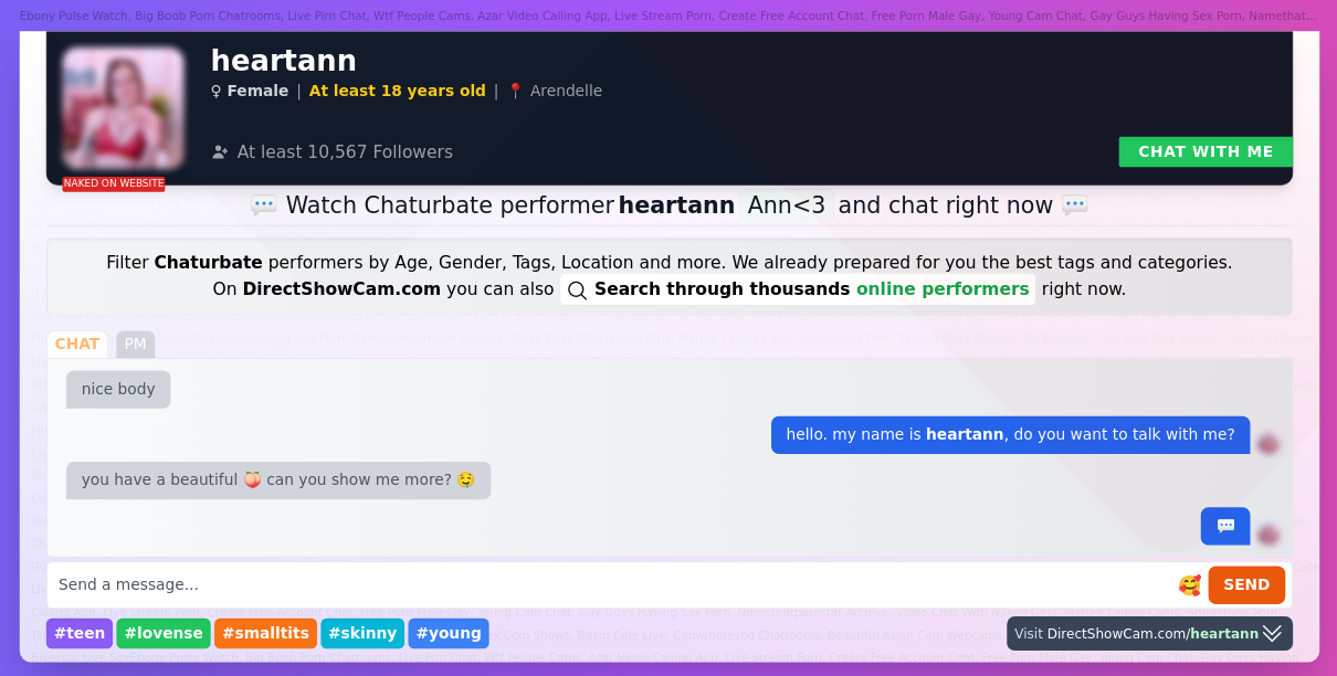 heartann chaturbate live webcam chat