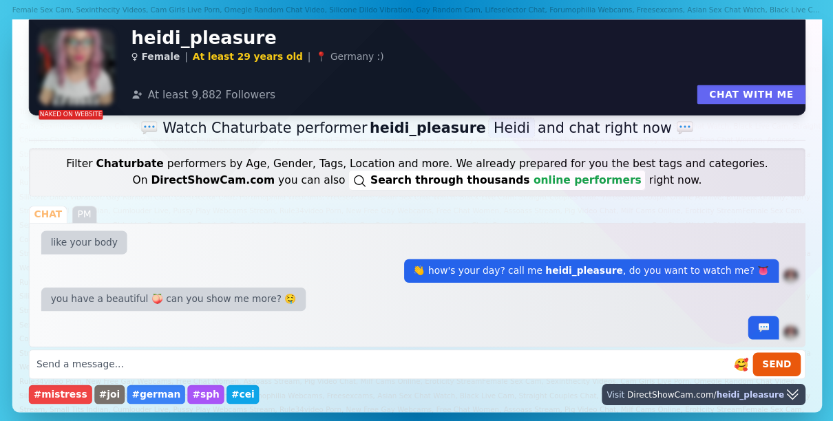 heidi_pleasure chaturbate live webcam chat
