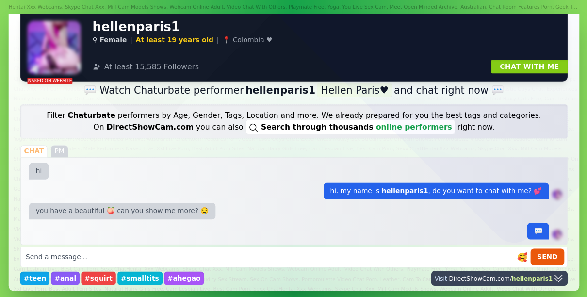 hellenparis1 chaturbate live webcam chat