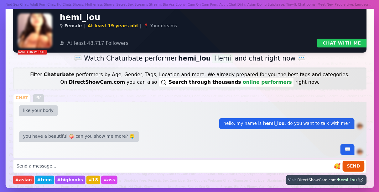 hemi_lou chaturbate live webcam chat