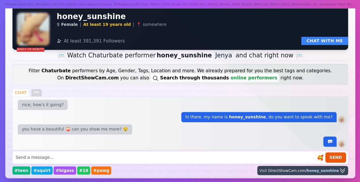 honey_sunshine chaturbate live webcam chat