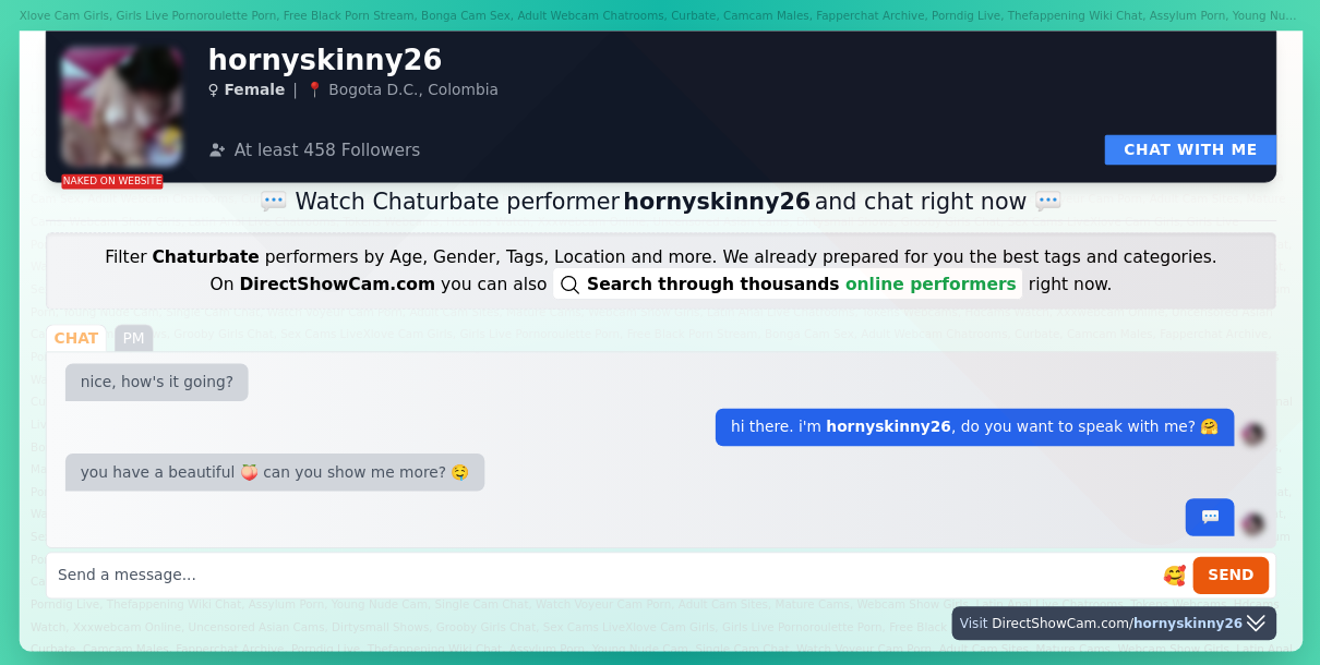 hornyskinny26 chaturbate live webcam chat