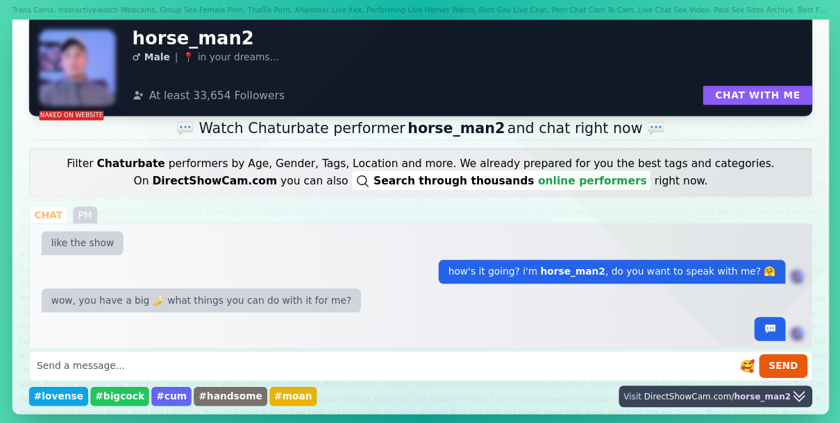 horse_man2 chaturbate live webcam chat