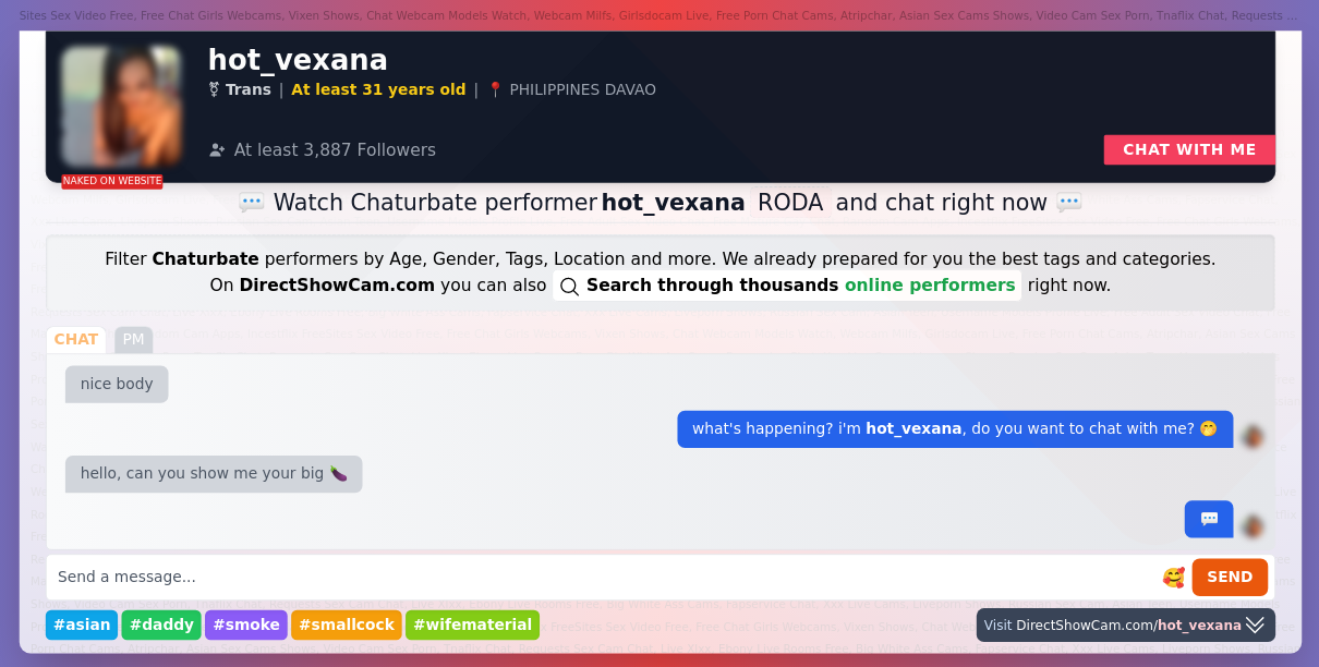 hot_vexana chaturbate live webcam chat