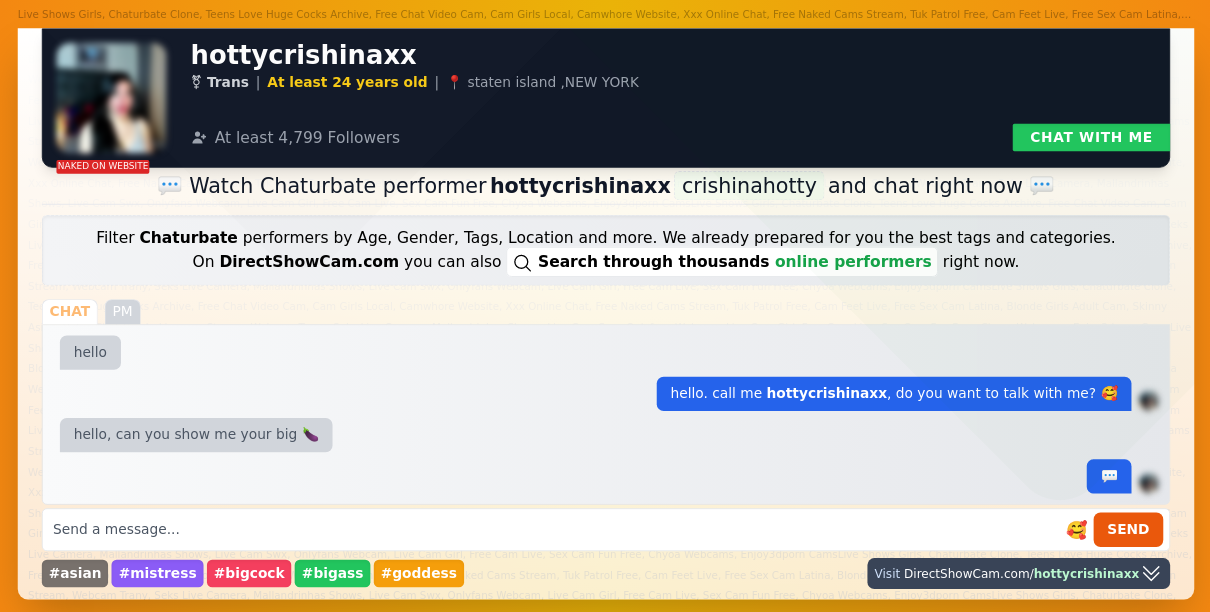 hottycrishinaxx chaturbate live webcam chat
