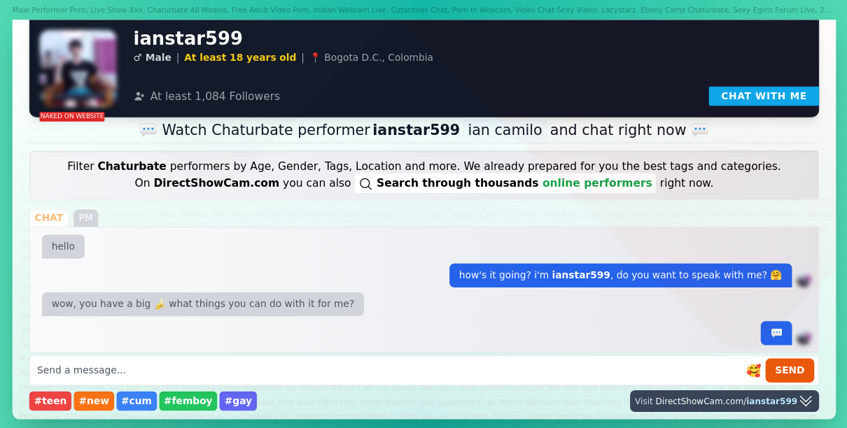 ianstar599 chaturbate live webcam chat