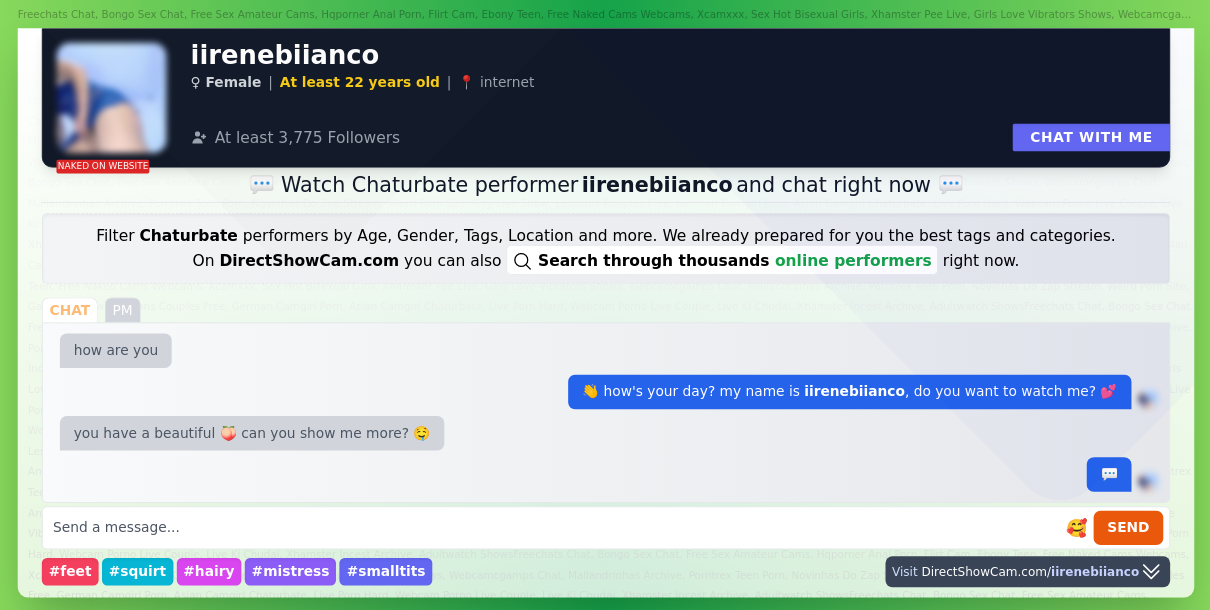 iirenebiianco chaturbate live webcam chat