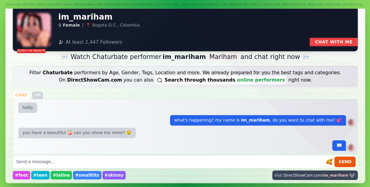 im_mariham chaturbate live webcam chat