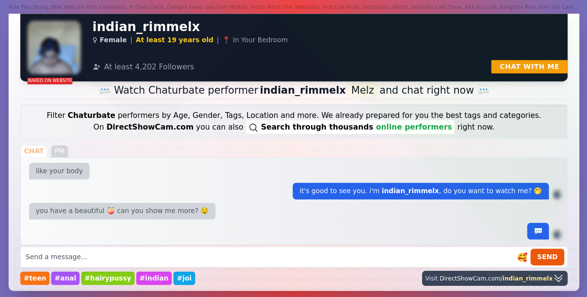 indian_rimmelx chaturbate live webcam chat