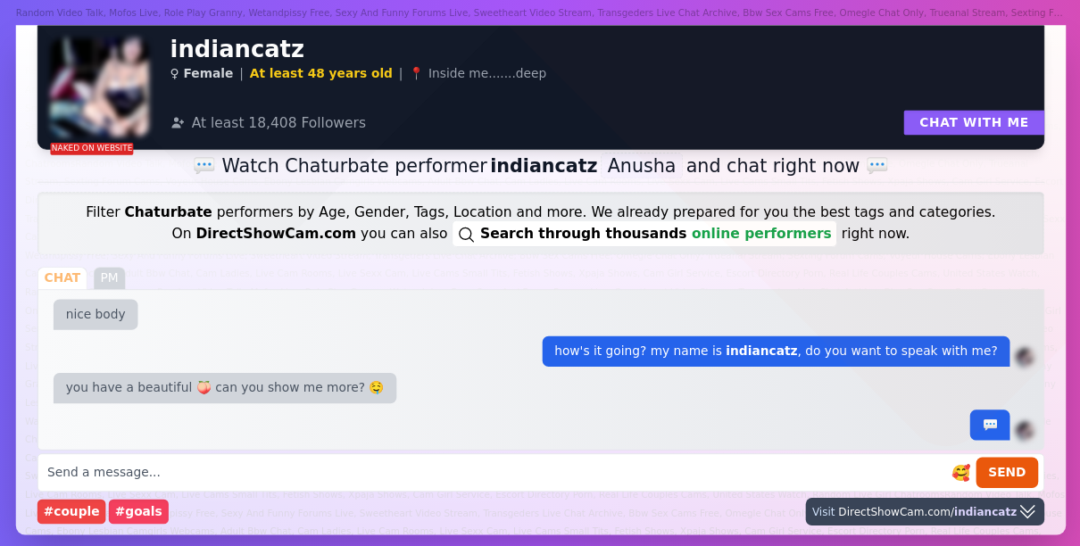 indiancatz chaturbate live webcam chat