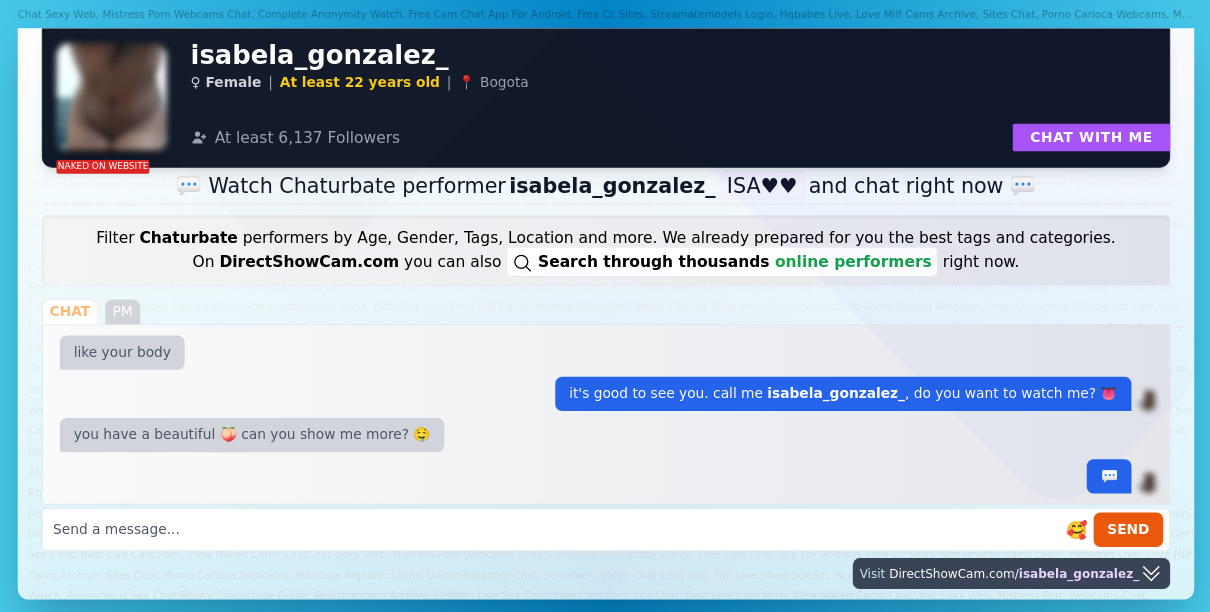 isabela_gonzalez_ chaturbate live webcam chat