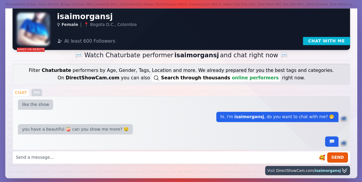 isaimorgansj chaturbate live webcam chat