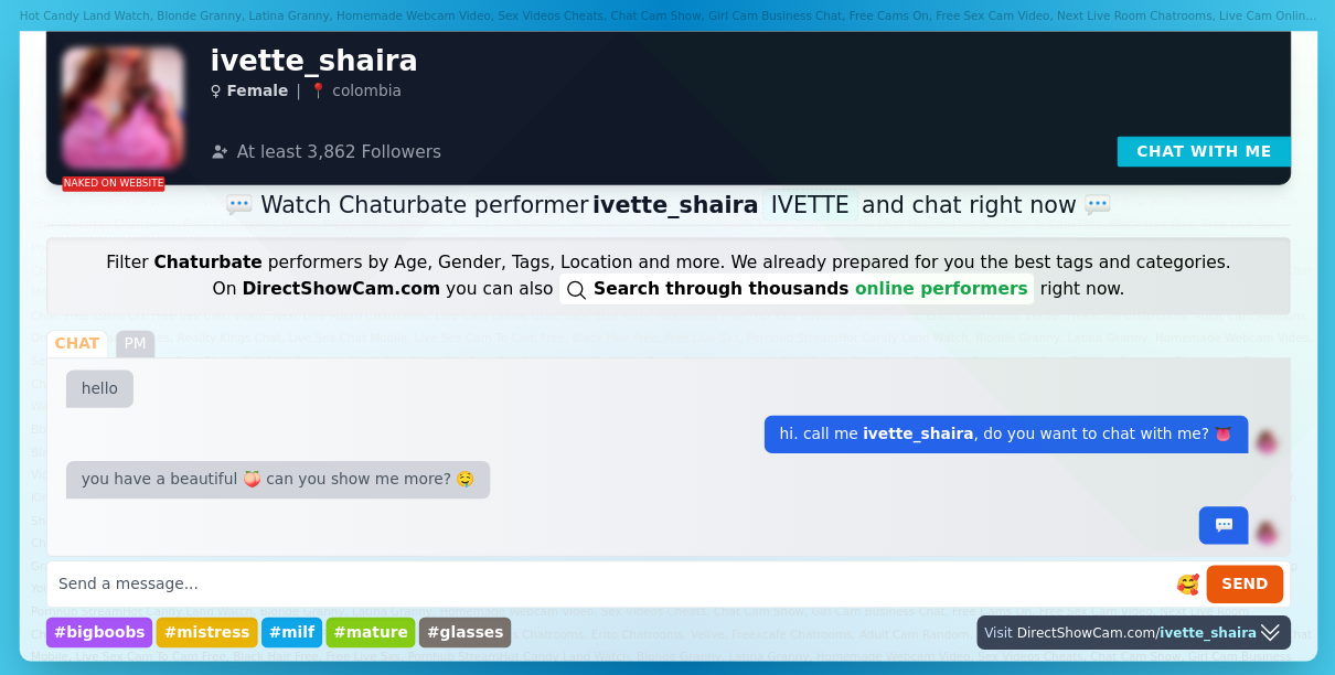 ivette_shaira chaturbate live webcam chat