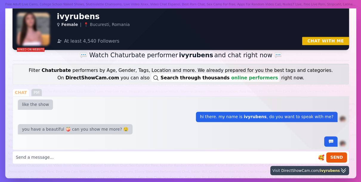 ivyrubens chaturbate live webcam chat