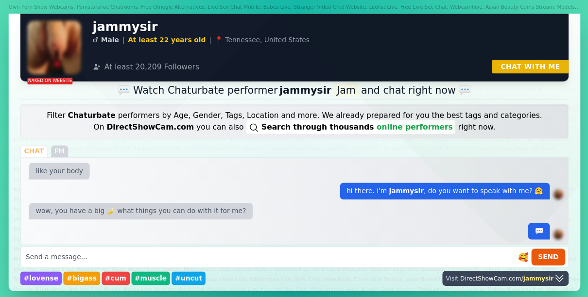 jammysir chaturbate live webcam chat
