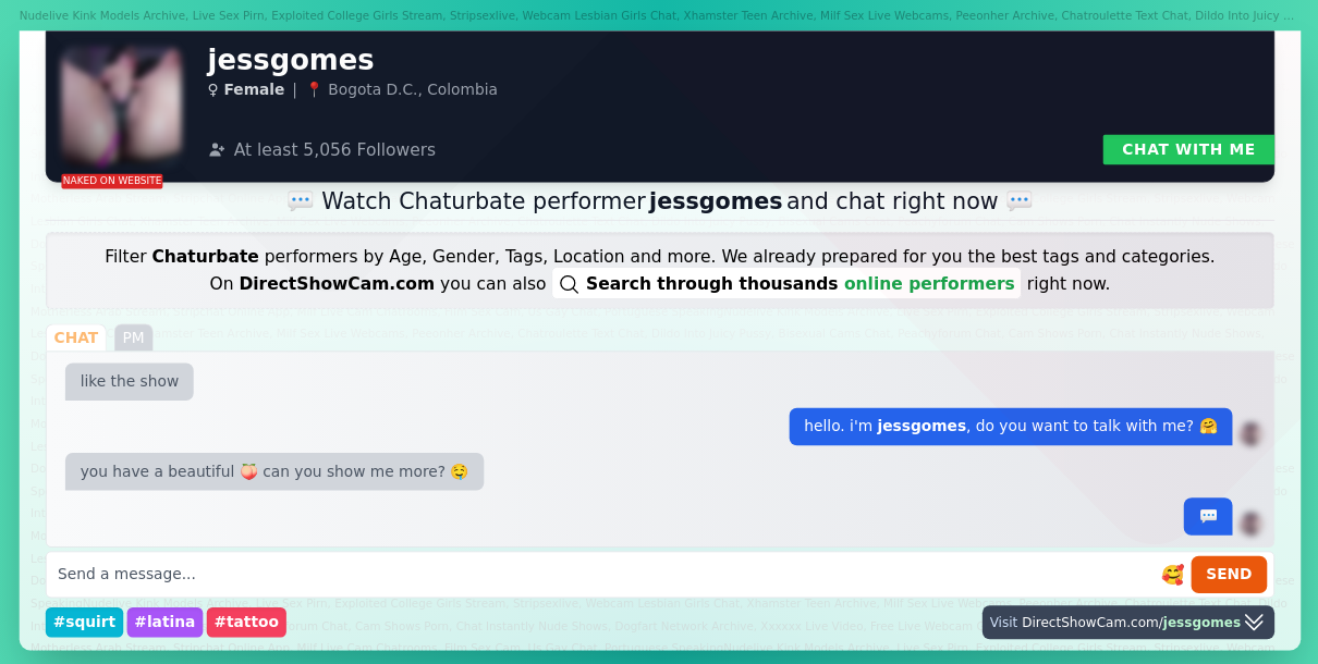 jessgomes chaturbate live webcam chat