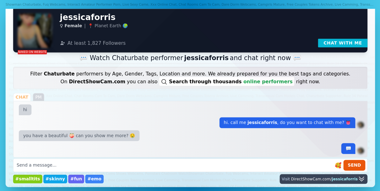 jessicaforris chaturbate live webcam chat