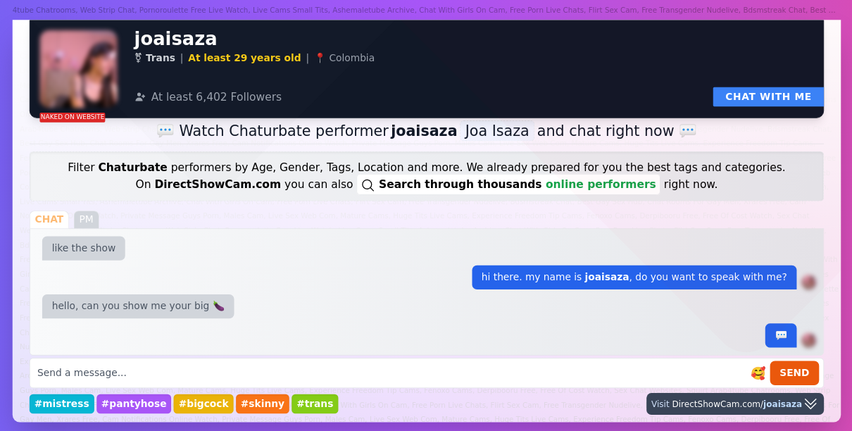 joaisaza chaturbate live webcam chat